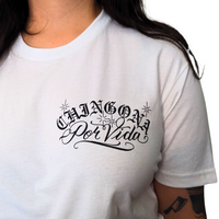 Chingona Por Vida White T-shirt