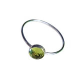 Peridot Sterling Silver Ring