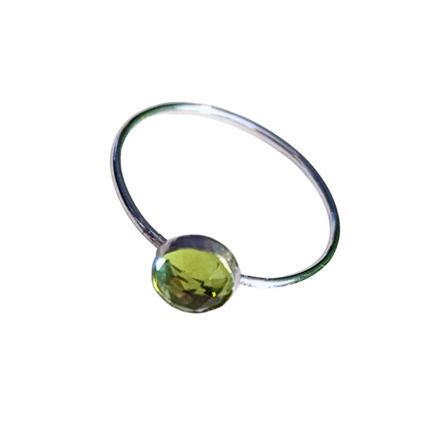 Peridot Sterling Silver Ring