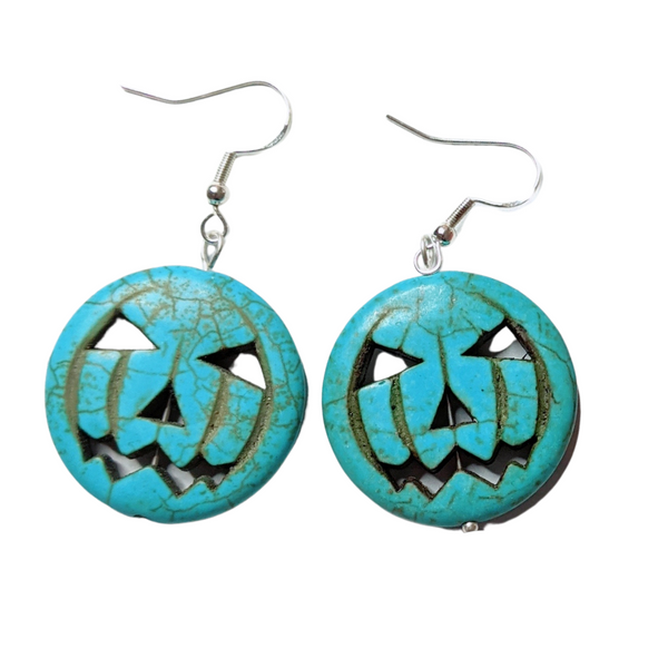 Teal Pumpkin Earrings