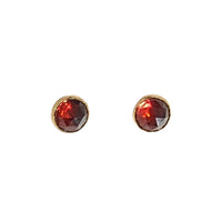 Garnet Gemstone Stud Earring