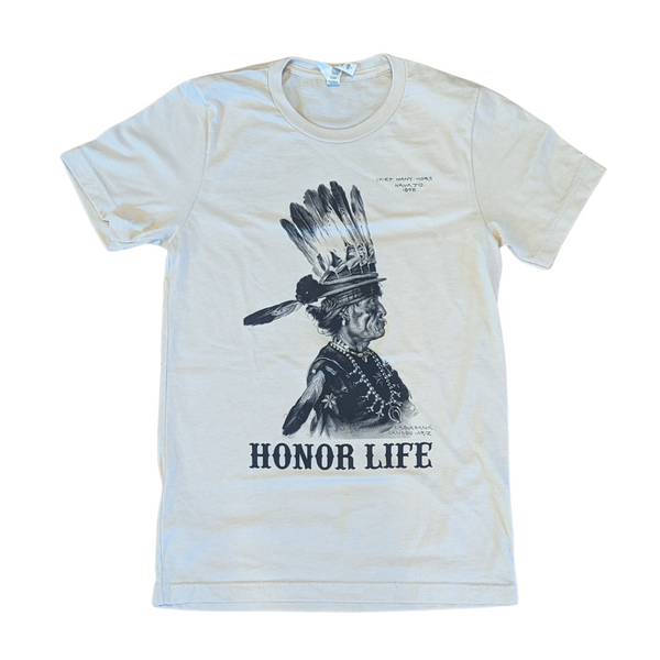 Honor Life Chief T-shirt in Cream