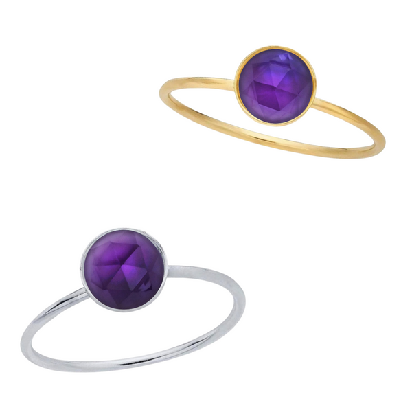 Amethyst Gemstone Ring