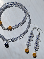 Lapis Lazuli & Clear Quartz Necklace
