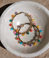 Fiesta Wrapped hoops
