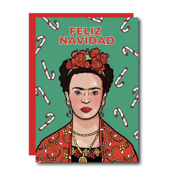 Feliz Navidad Frida Greeting Card