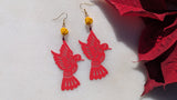 Red Hummingbird Earrings