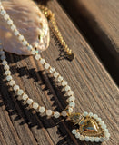 Aquamarine Sacred Heart Necklace