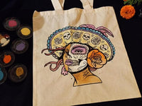 Catrina Tote Painting 10/15