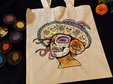 Catrina Tote Painting 10/15