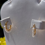 Clear Glass Crystal Mini Hoop