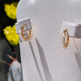 Clear Glass Crystal Mini Hoop