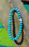 Turquoise Howlite Heart Bracelet