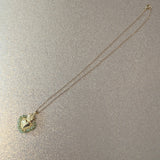 Peridot Sacred Heart Necklace