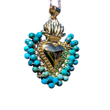 Turquoise Sacred Heart Necklace