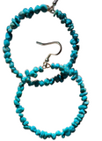 Turquoise Hoops