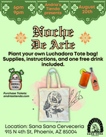 Luchadora Tote Painting 8/20