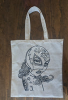 Luchadora Tote Painting 8/20