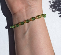 Peridot Gold Bracelet