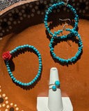 Turquoise Hoops