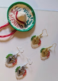 Viva Mexico Sacred Heart Earrings