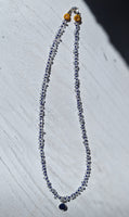 Lapis Lazuli & Clear Quartz Necklace