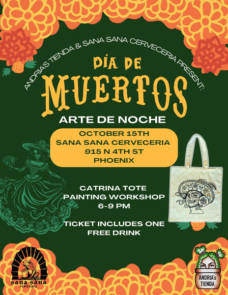 Catrina Tote Painting 10/15